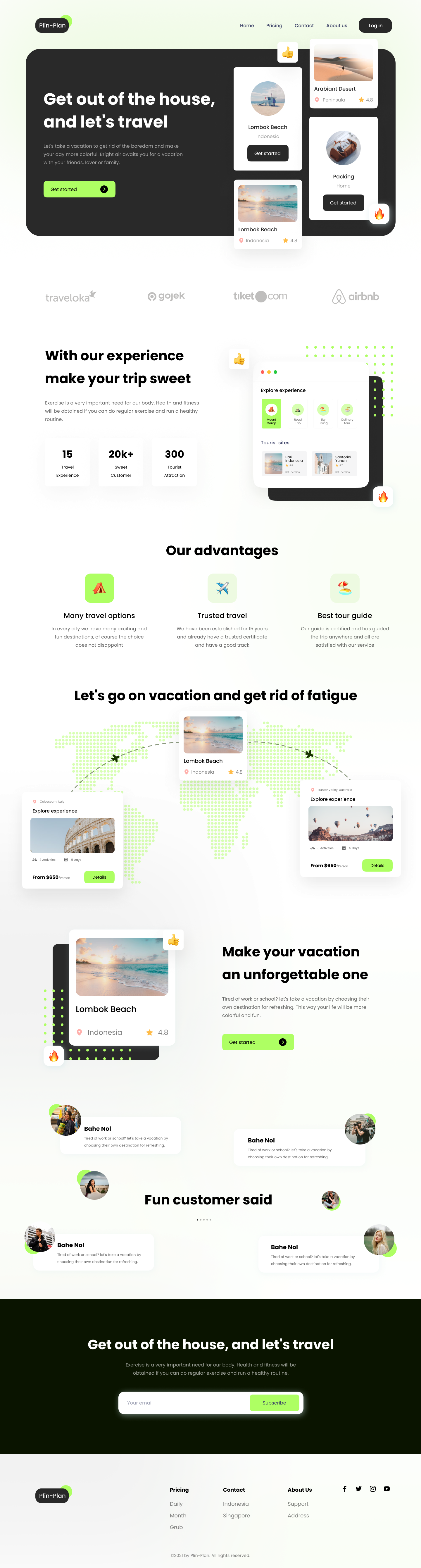 Plin-Plan travel desktop landing page restored from Figma